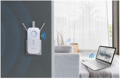 TP-Link AC1750 WiFi Extender (RE450), PCMag Editor's Choice, Up to 1750Mbps, Dual Band WiFi Repeater, Internet Booster, Extend WiFi Range further