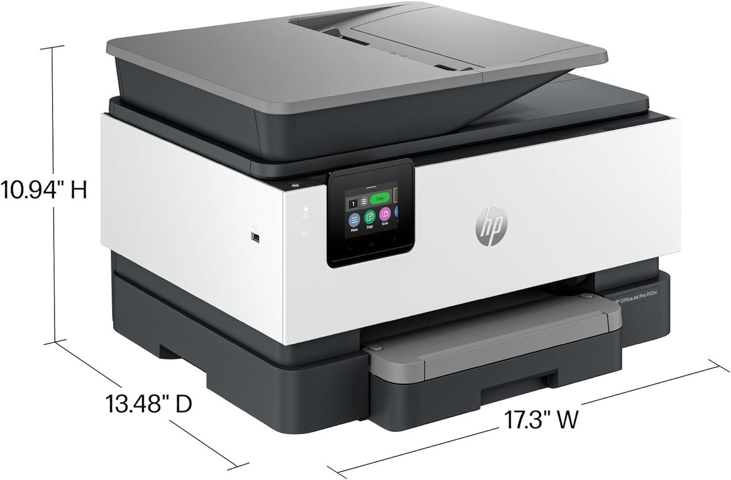 HP OfficeJet Pro 9125e All-in-One Printer, Color, Printer-for-Small Medium Business, Print, Copy, scan, fax, Instant Ink Eligible (3 months included) ; Touchscreen; Smart Advance Scan;