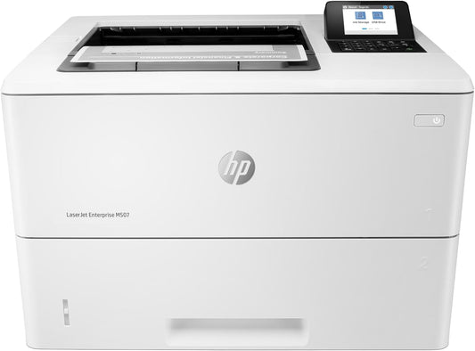 HP LaserJet Enterprise M507n Monochrome Printer with built-in Ethernet (1PV86A), White