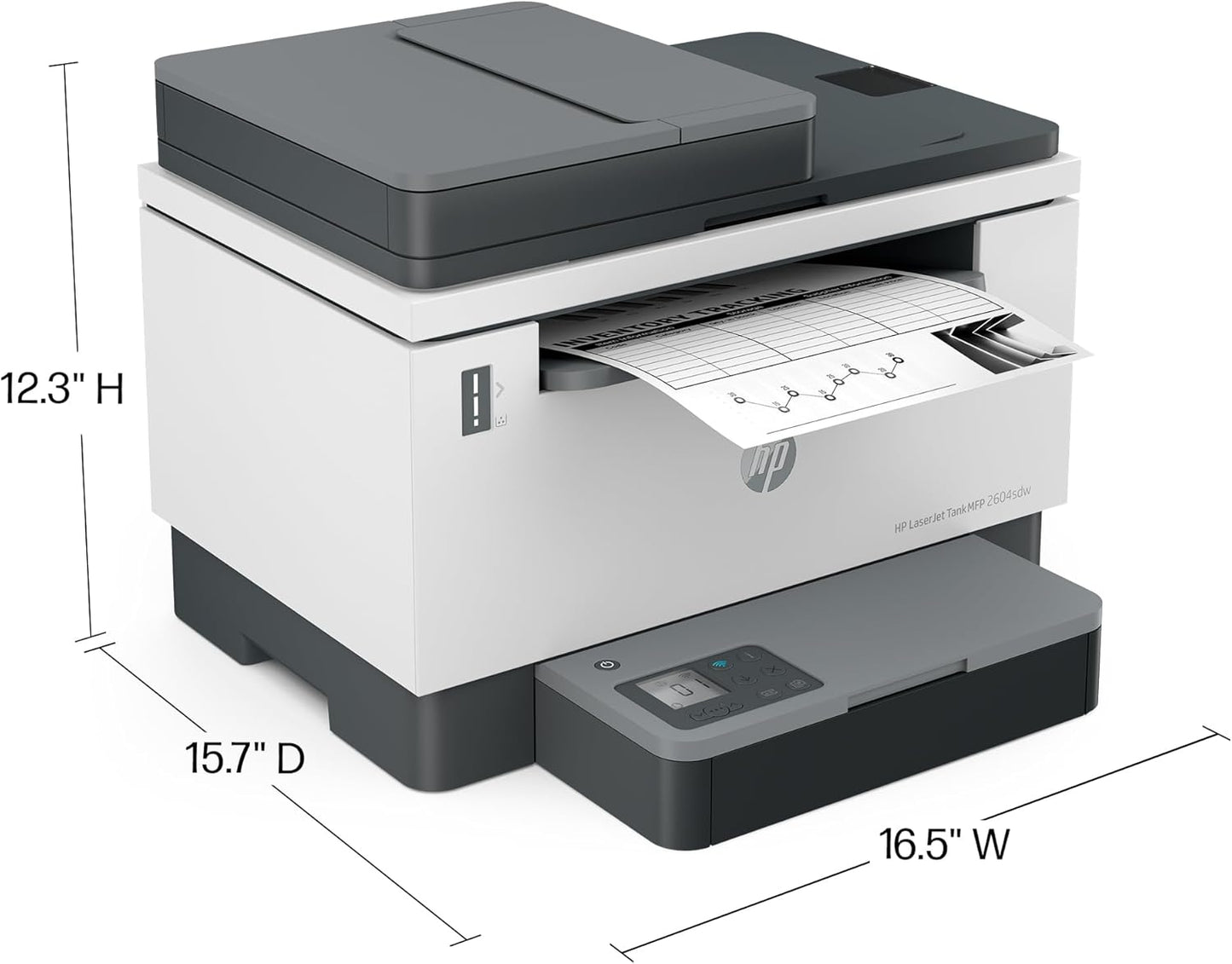 HP LaserJet-Tank MFP 2604sdw Wireless Black & White Printer Prefilled With Up to 2 Years of Original HP-Toner (381V1A)