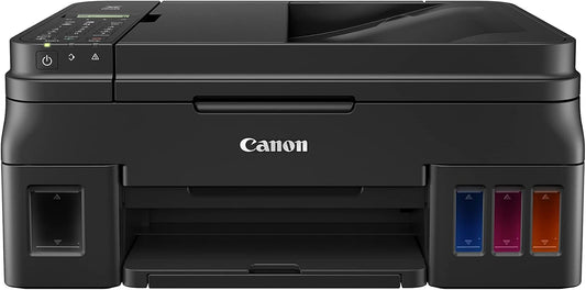 Canon PIXMA G4210 Wireless All-In-One Supertank (Megatank) Printer, Copier, Scan, Fax and ADF with Mobile Printing, Black, One Size (2316C002)