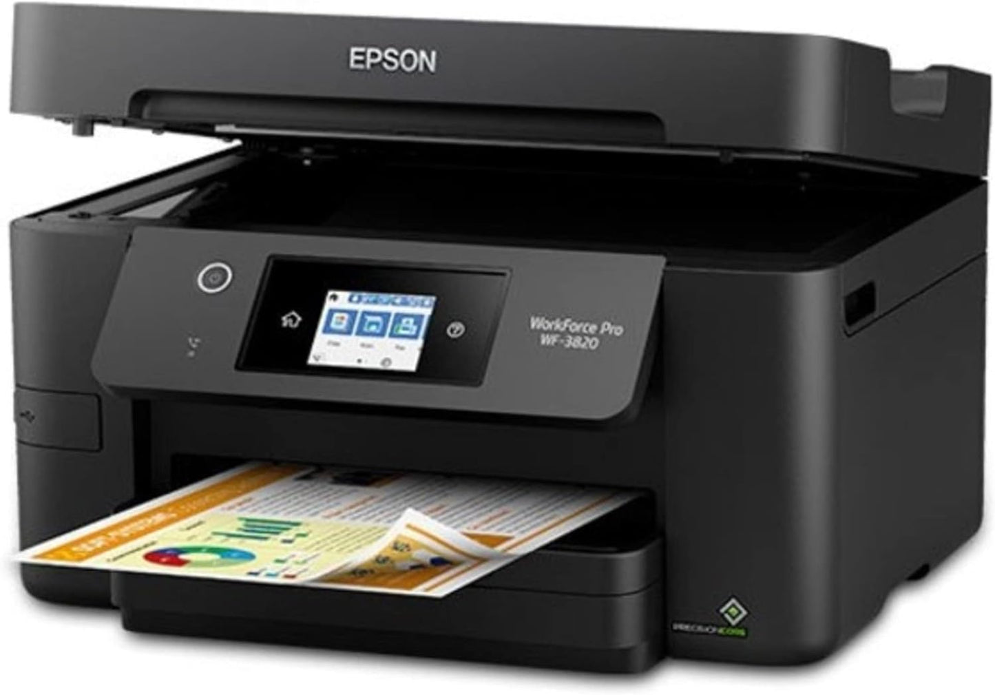 Epson® Workforce® Pro WF-3820 Wireless Color Inkjet All-in-One Printer, Black Large