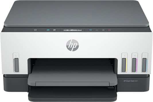 HP Smart -Tank 6001 Wireless Cartridge-Free all in one printer, this ink -tank printer comes with up to 2 years of ink included, with mobile print, scan, copy (2H0B9A)