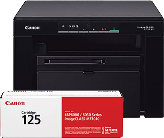 Canon imageCLASS MF3010 VP Wired Monochrome Laser Printer with Scanner, USB Cable included, Black