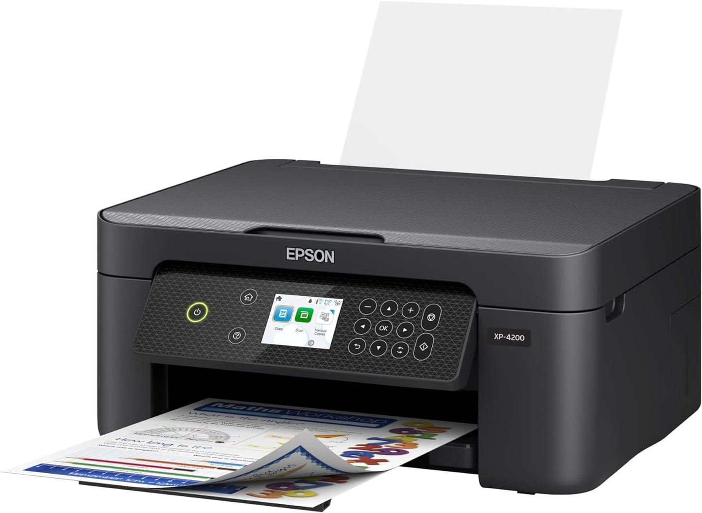 Epson Expression Home XP-4200 Wireless Color All-in-One Printer with Scan, Copy, Automatic 2-Sided Printing, Borderless Photos and 2.4" Color Display,Black