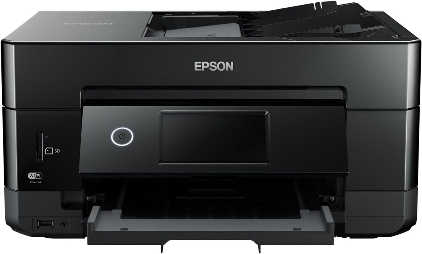 Epson Expression Premium XP-7100 Wireless Color Photo Printer with ADF, Scanner and Copier, Black, Small