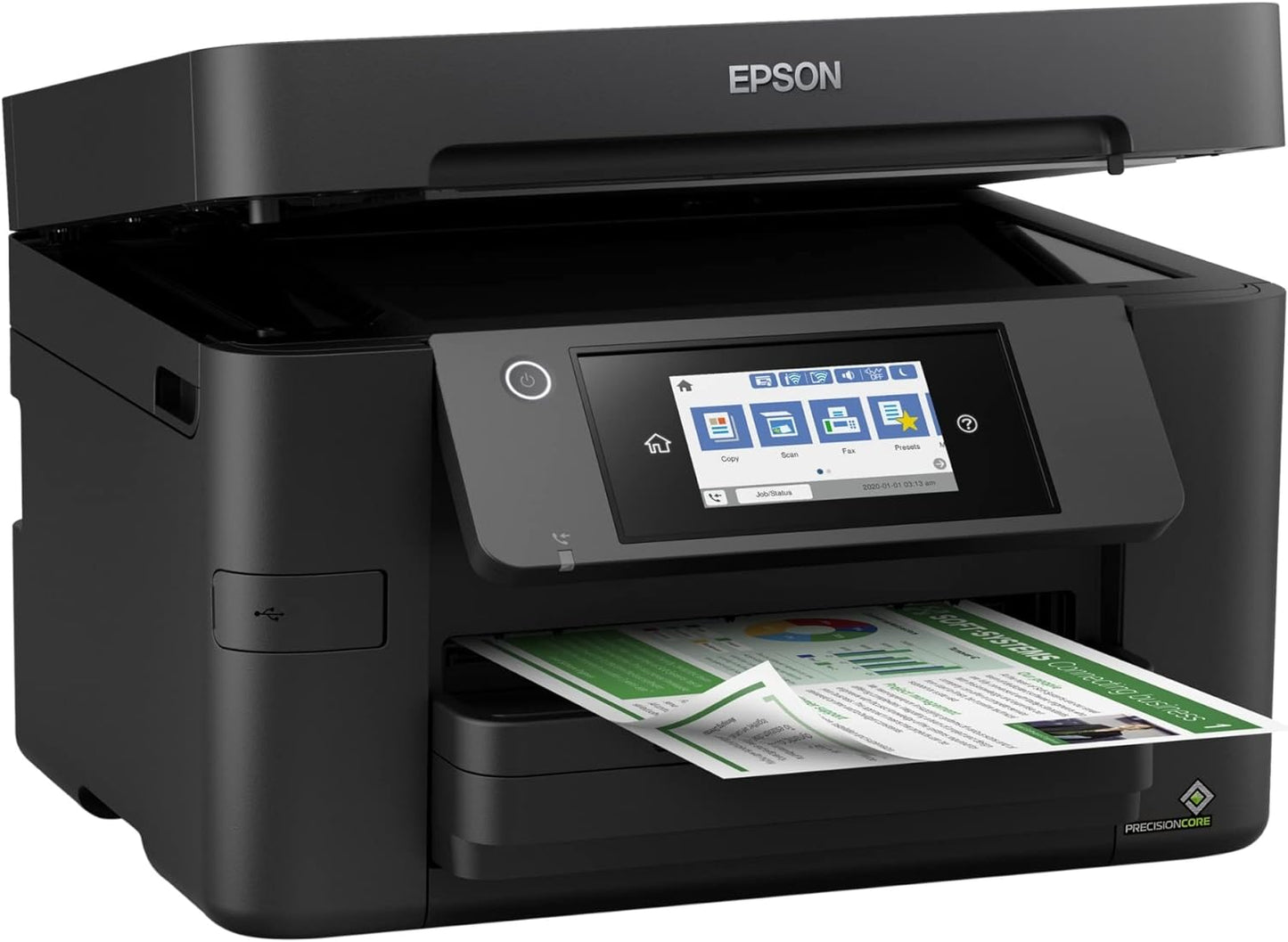 Epson® Workforce® Pro WF-3820 Wireless Color Inkjet All-in-One Printer, Black Large