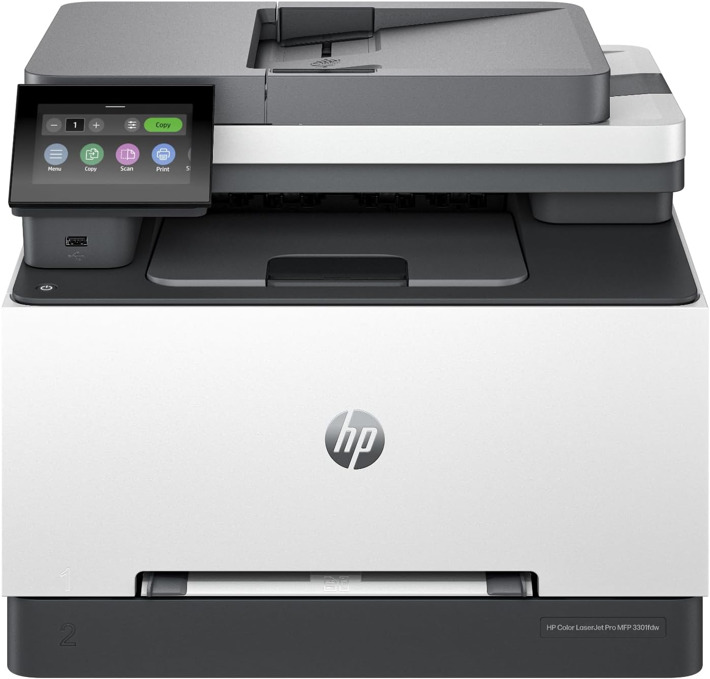 HP Color Laserjet Pro MFP 3301fdw Wireless All-in-One Color Laser Printer, Office Printer, Scanner, Copier, Fax, ADF, Duplex, Best-for-Office (499Q5F)