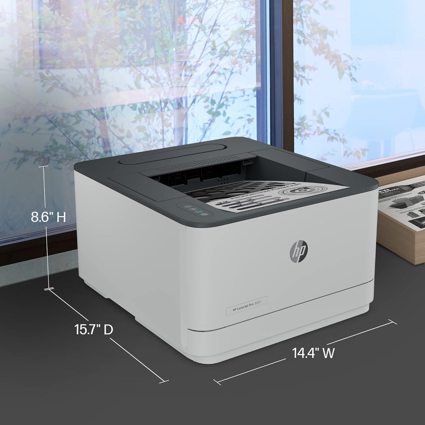 HP LaserJet Pro 3001dw Wireless Duplex Monochrome Laser Printer