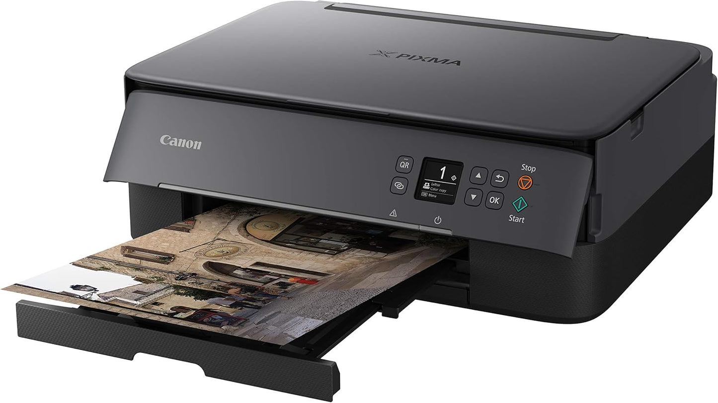 Canon TS5320 All in One Wireless Printer, Scanner, Copier with AirPrint, Black, Amazon Dash Replenishment Ready