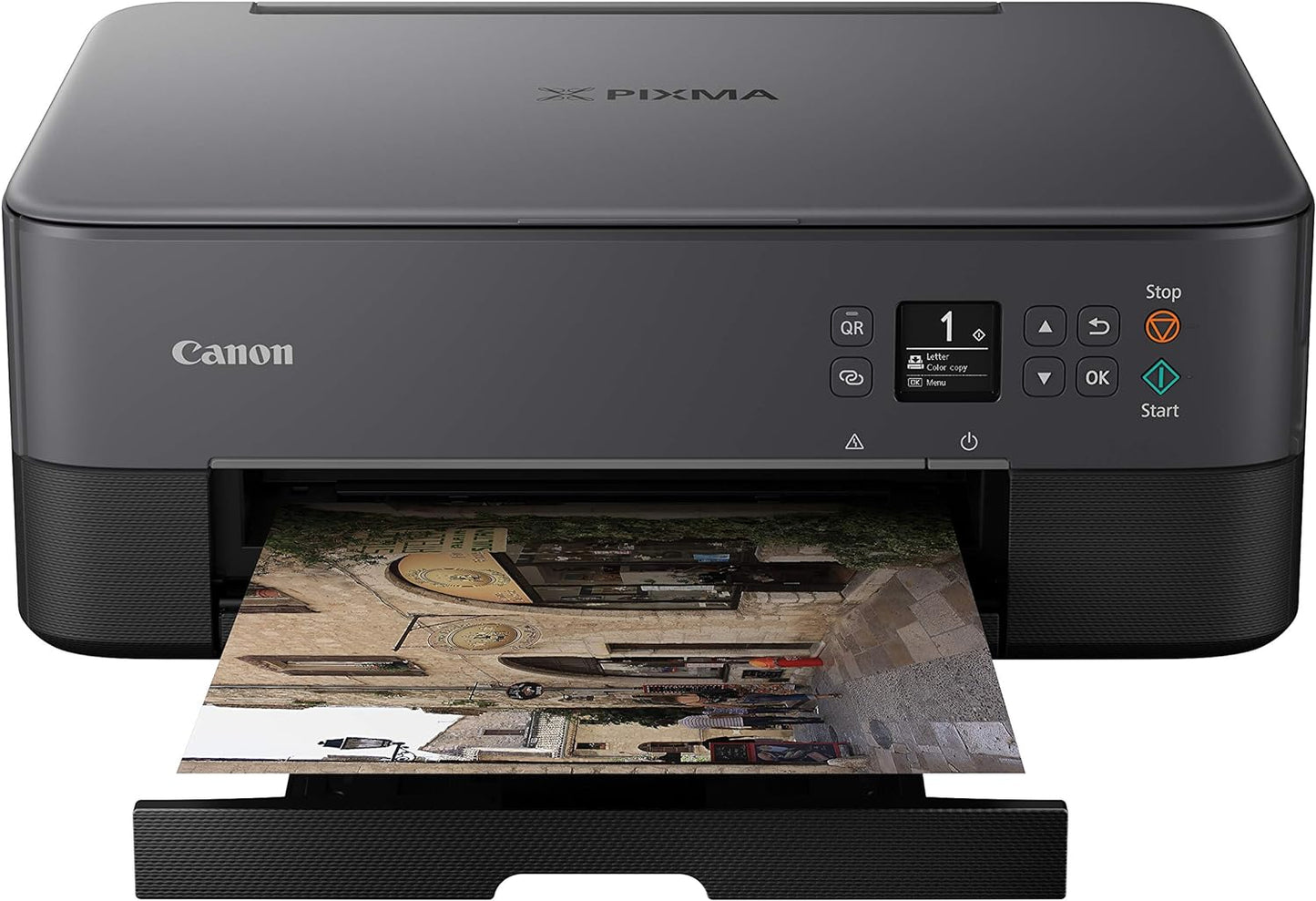 Canon TS5320 All in One Wireless Printer, Scanner, Copier with AirPrint, Black, Amazon Dash Replenishment Ready