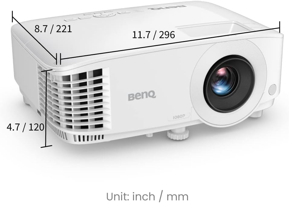 BenQ TH575 1080p DLP Gaming Projector, 3800 Lumen, 16.7ms Low Latency, Enhanced Game-Mode, High Contrast, Rec.709, Dual HDMI, 3D Ready, Auto Vertical Keystone