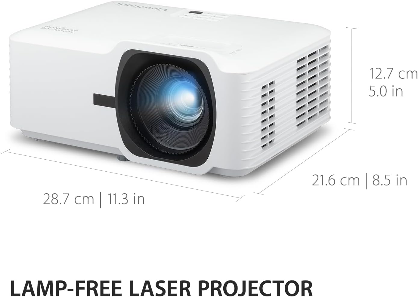 ViewSonic LS740HD 5000 Lumens 1080p Laser Projector with 1.3x Optical Zoom, H/V Keystone, 4 Corner Adjustment, and 360 Degrees Projection for Auditorium, Conference Room and Education